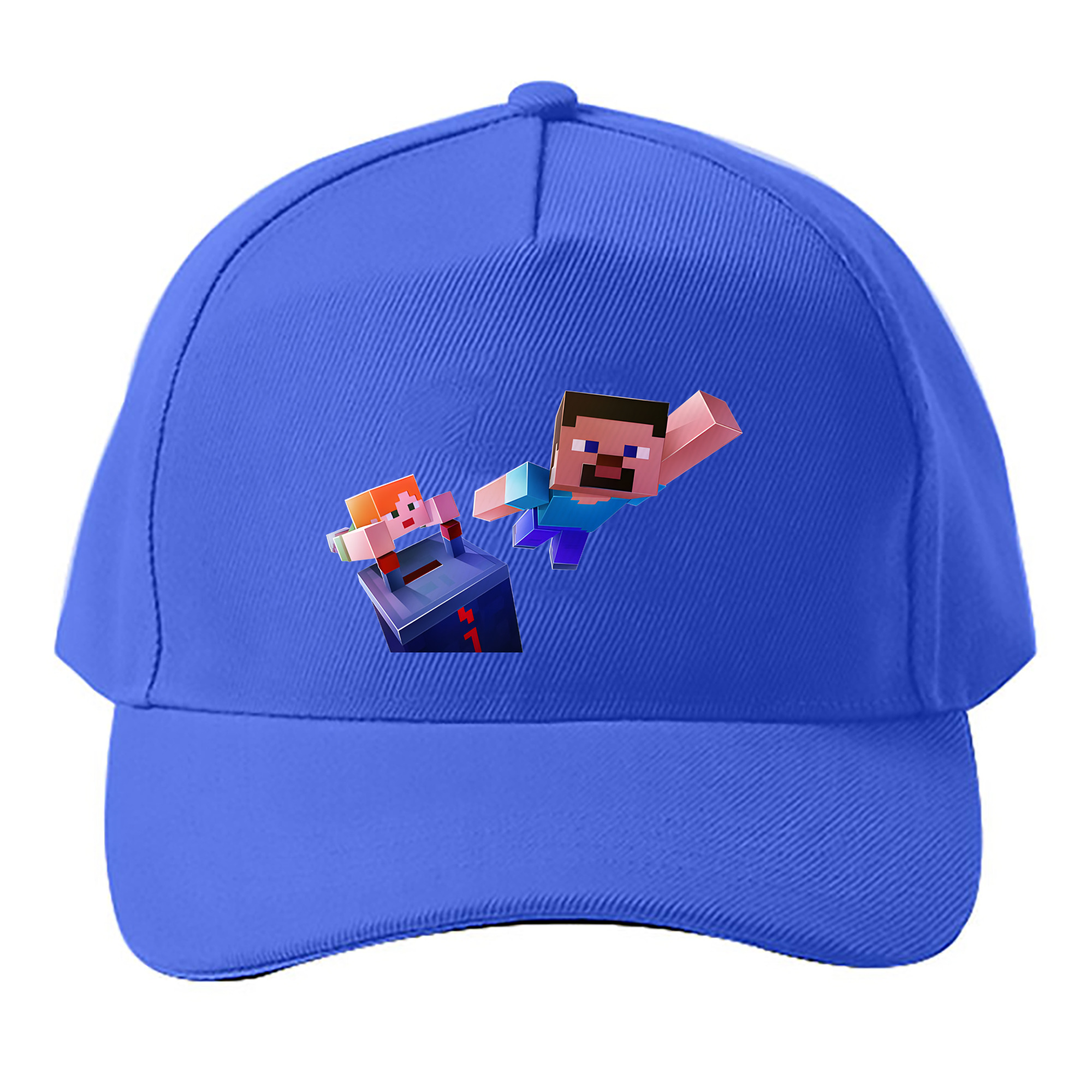 （画像用） マインクラフト ブロックの世界 Minecraft MC Block world ベースボールキャップ 綿100％ 男女兼用 帽子 スポーツ